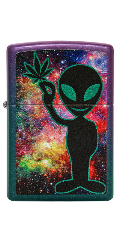 Alien Leaf Zippo Lighter