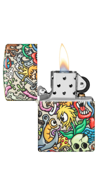 Crazy Collage Zippo Lighter