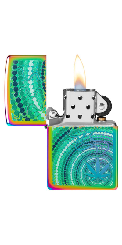 Leaf Circles Zippo Lighter