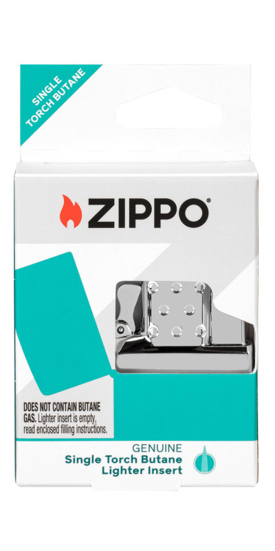 Zippo Single Torch Butane Insert - Fits all classic size Zippo Lighters