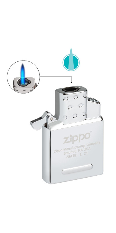 Zippo Single Torch Butane Insert - Fits all classic size Zippo Lighters