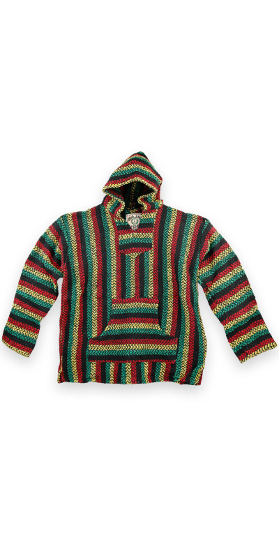 Baja Joe Pull Over Hoodie Rasta