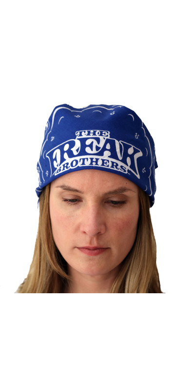 Freak Brothers Bandana 22x22 Blue  **Sale**