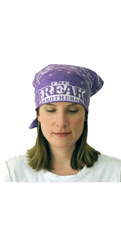 Freak Brothers Bandana 22x22 Purple