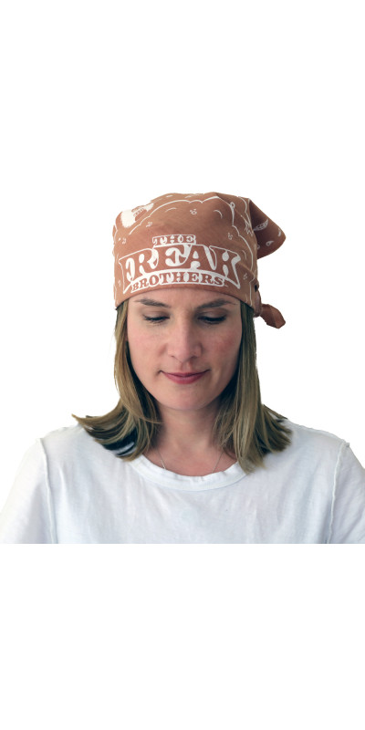 Freak Brothers Bandana 22x22 Tan  **Sale**