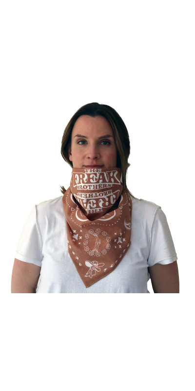 Freak Brothers Bandana 22x22 Tan  **Sale**