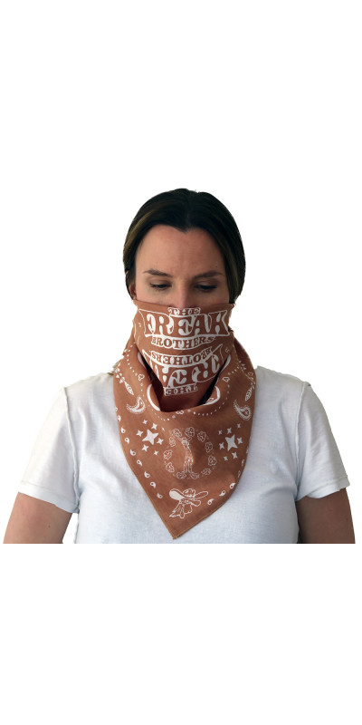 Freak Brothers Bandana 22x22 Tan  **Sale**