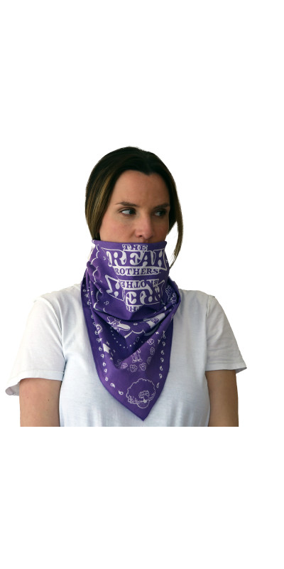 Freak Brothers Bandana 22x22 Purple
