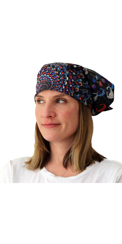 3D Glow In The Dark Magic Mushroom Spiral Bandana 22x22