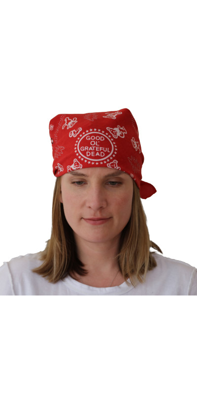 Good Ol' Grateful Dead Bandana Red 22x22