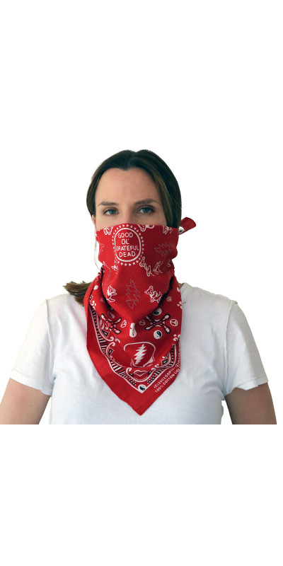 Good Ol' Grateful Dead Bandana Red 22x22