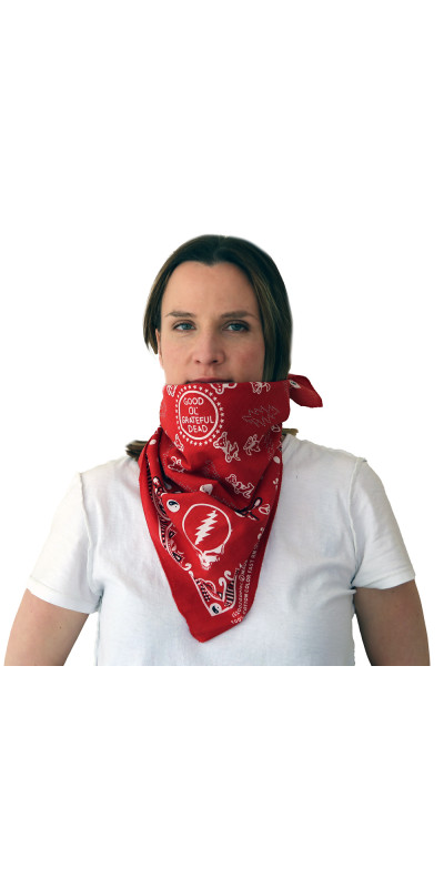 Good Ol' Grateful Dead Bandana Red 22x22