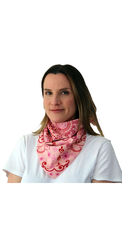 Pink Ribbon Bandana 22x22 *CLEARANCE*