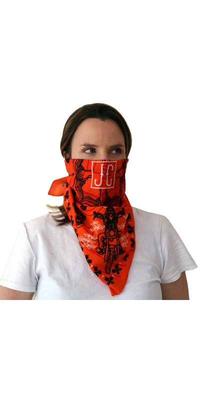 Zest For Life Christian Biker Bandana Orange *CLEARANCE*