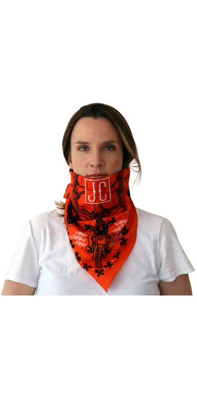 Zest For Life Christian Biker Bandana Orange *CLEARANCE*