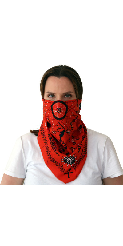 Zest For Life Mountain Bike Bandana Red