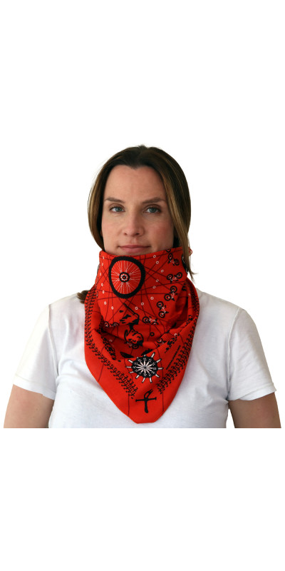 Zest For Life Mountain Bike Bandana Red