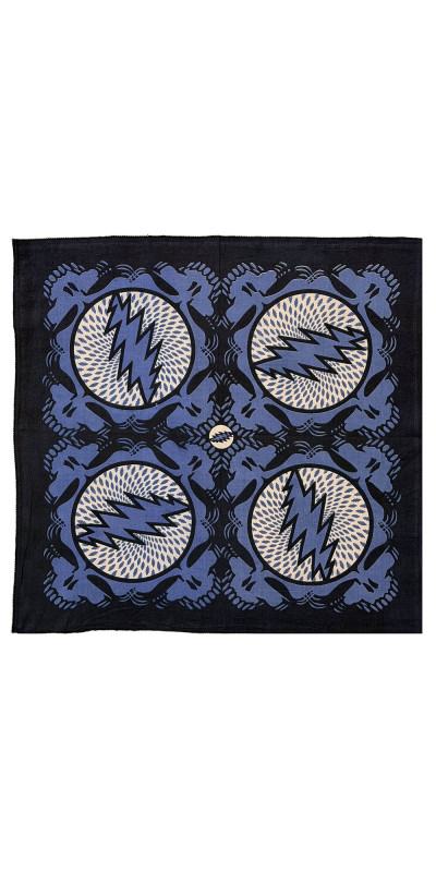 Grateful Dead Spin Your Face SYF Bandana Slate Grey 22x22
