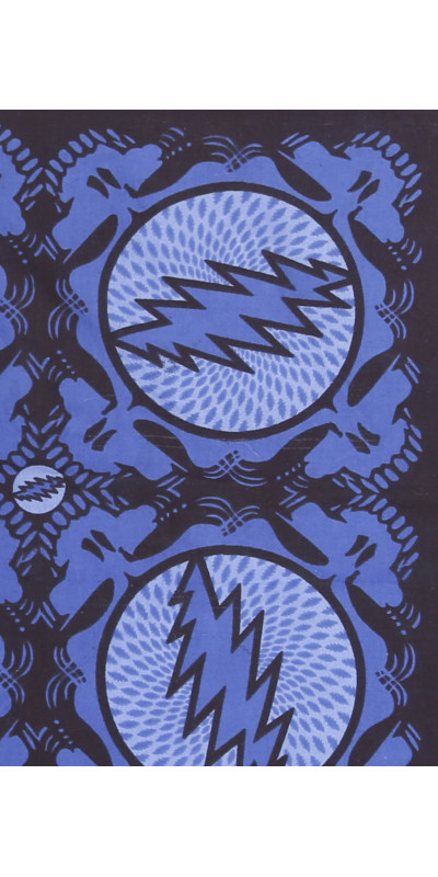 Grateful Dead Spin Your Face SYF Bandana Blue 22x22