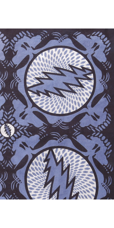 Grateful Dead Spin Your Face  SYF Bandana Slate Grey 22x22