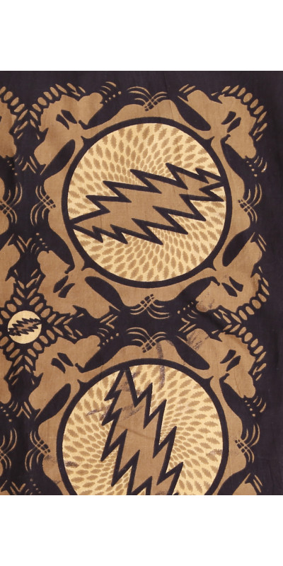 Grateful Dead Spin Your Face SYF Bandana Tan 22x22