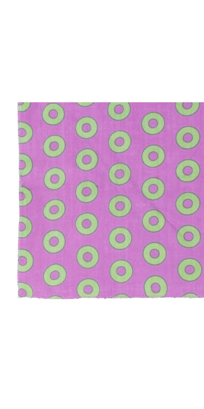Purple & Green Donuts Bandana 22x22
