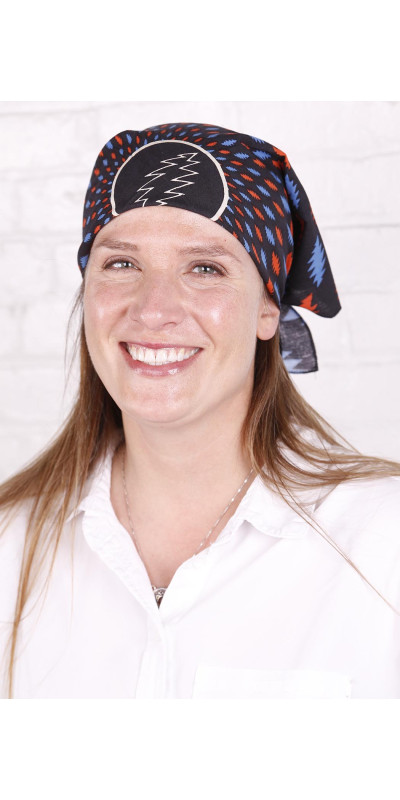 Grateful Dead Lightning Bolt Bandana 22x22