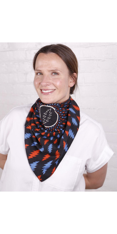 Grateful Dead Lightning Bolt Bandana 22x22