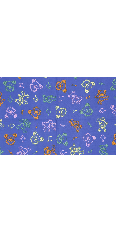Grateful Dead Music Bears Bandana 22x22