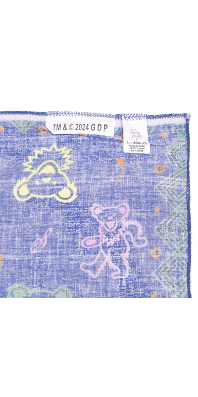 Grateful Dead Music Bears Bandana 22x22