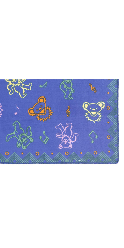 Grateful Dead Music Bears Bandana 22x22