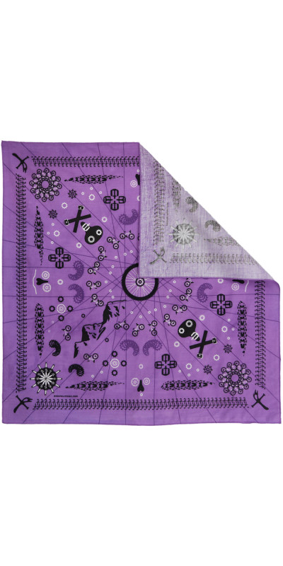 Zest For Life Mountain Bike Bandana Purple