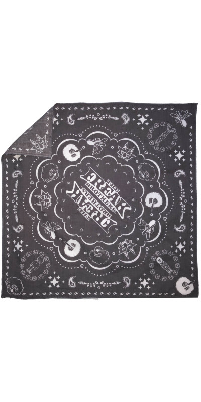 Freak Brothers Bandana 22x22 Charcoal  **Sale**