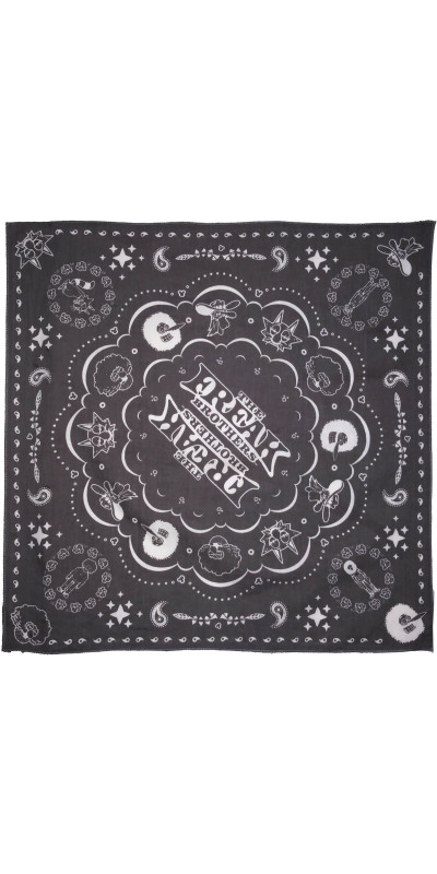 Freak Brothers Bandana 22x22 Charcoal  **Sale**