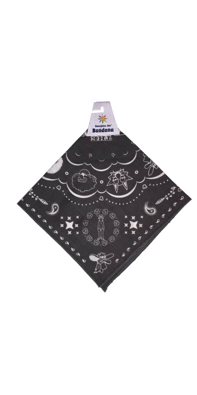Freak Brothers Bandana 22x22 Charcoal  **Sale**