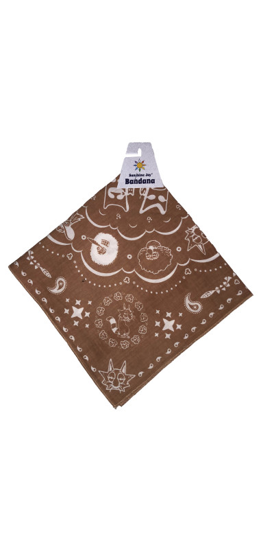 Freak Brothers Bandana 22x22 Tan  **Sale**