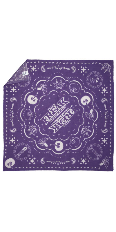 Freak Brothers Bandana 22x22 Purple