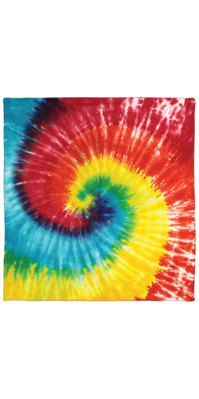 Spiral Tie-dyed Bandana 22x22