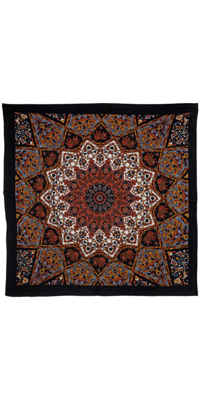 India Star #8 Bandana Red, Blue & Black 22x22