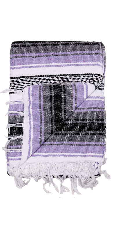 Mexican Falsa Blanket in Purple- 51x78"