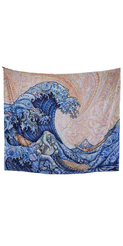 Great Wave Fleece Blanket Queen Size 60x80" *SALE*