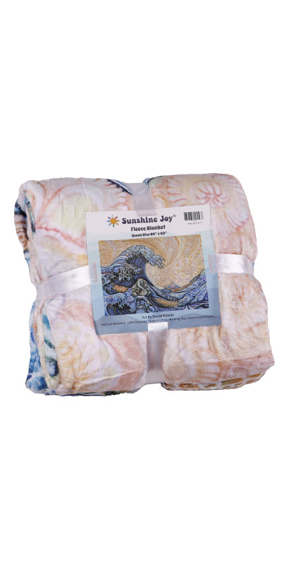 Great Wave Fleece Blanket Queen Size 60x80" *SALE*