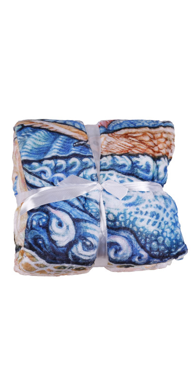 Great Wave Fleece Blanket Queen Size 60x80" *SALE*