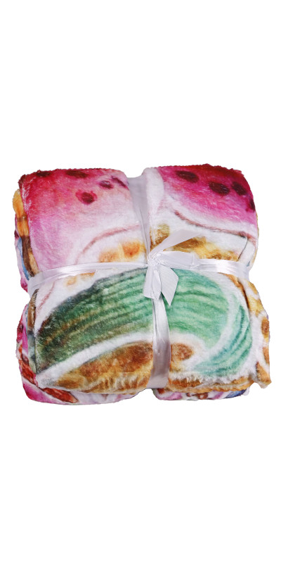 Hummingbird Fleece Blanket Queen Size 60x80" *SALE*