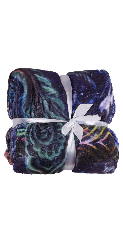 Northern Lights Fleece Blanket Queen Size 60x80" *SALE*
