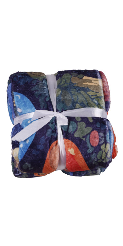 Mushroom Forest Fleece Throw Blanket 50x60" *SALE*