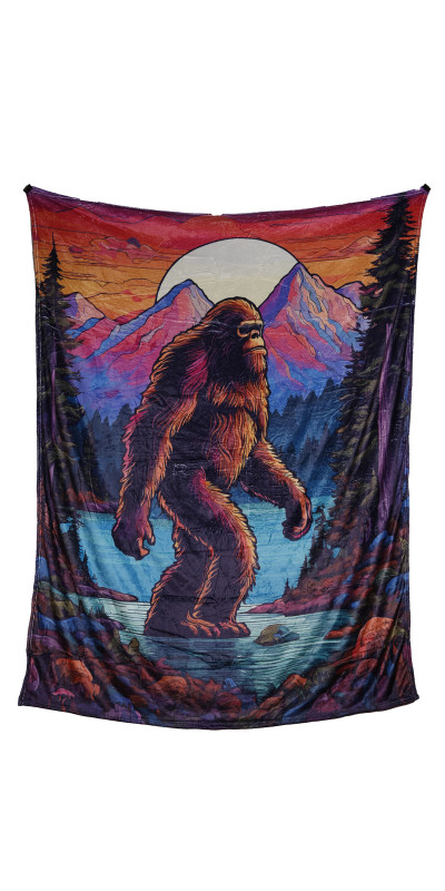 Sasquatch Fleece Throw Blanket 50x60" *SALE*