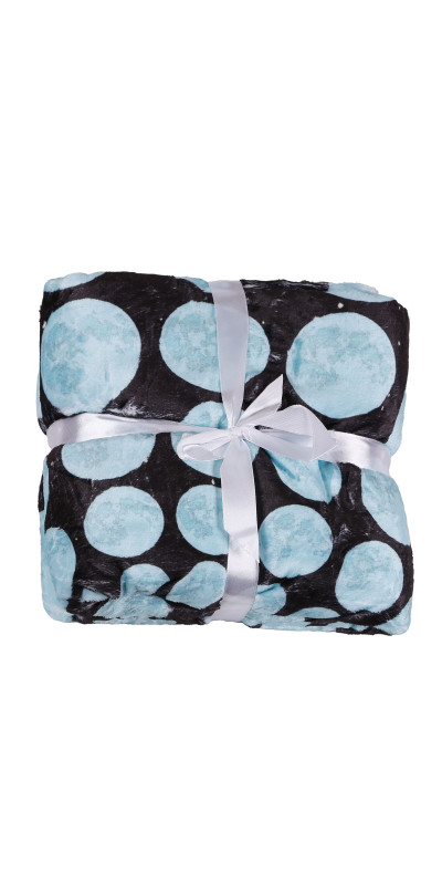 Moon Phases Fleece Throw Blanket 50x60"
