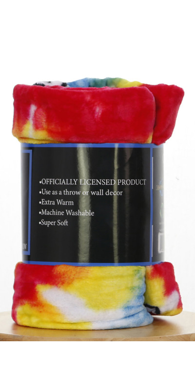 Woodstock  Fleece Throw Blanket Peace Sign 50x60