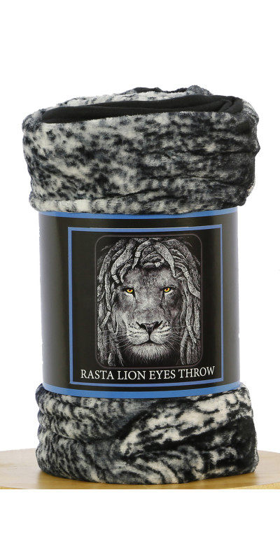 Rasta LIon Fleece Throw Blanket 50x60